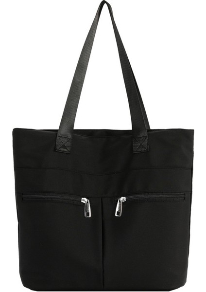 Omuz Çantası Çapraz Çanta Taşınabilir Yüksek Kaliteli Nefes Alabilen Kumaş Malzemesi Kentsel Moda Stili, Siyah (Yurt Dışından)