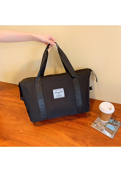 Omuz Çantası Çapraz Çanta Taşınabilir Yüksek Kaliteli Oxford Kumaş Nefes Alabilen Malzeme Retro Tarzı, Siyah (Yurt Dışından)