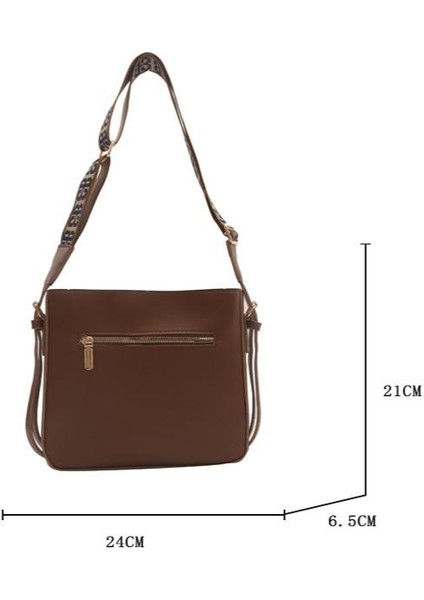 Omuz Çantası Çapraz Çanta Taşınabilir Yüksek Kaliteli Pu Pürüzsüz Malzeme Kentsel Sade Stil, Siyah (Yurt Dışından) modelleri