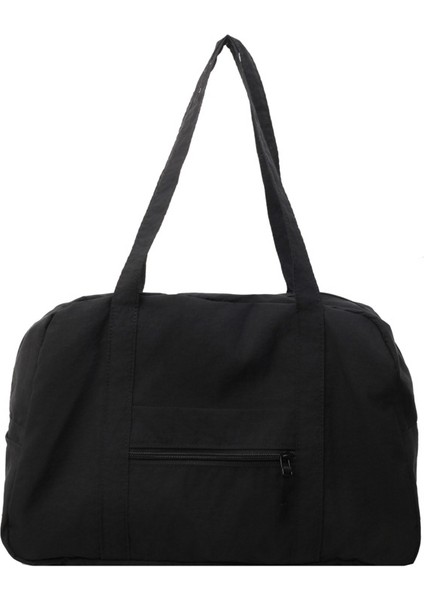 Omuz Çantası Çapraz Çanta Taşınabilir Yüksek Kaliteli Naylon Malzeme Basit ve Popüler Stil, Siyah (Yurt Dışından)