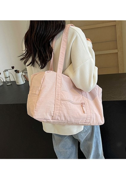 Omuz Çantası Çapraz Çanta Taşınabilir Yüksek Kaliteli Naylon Malzeme Basit ve Popüler Stil, Siyah (Yurt Dışından) fiyatları