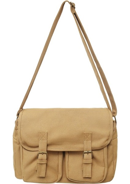 Omuz Çantası Çapraz Çanta Taşınabilir Yüksek Kaliteli Tuval Malzemesi Yeni Stil , Kahverengi (Yurt Dışından)