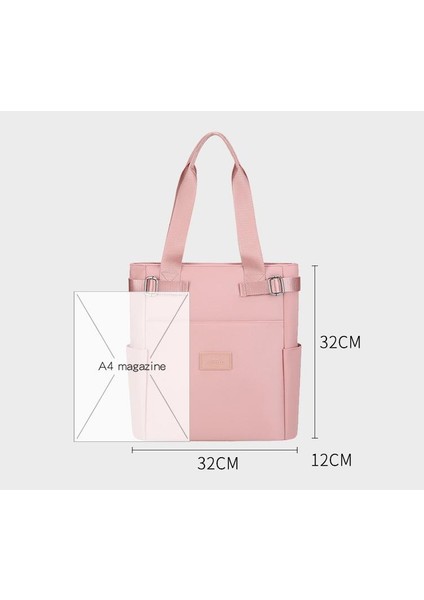 Omuz Çantası Çapraz Çanta Taşınabilir Yüksek Kaliteli Oxford Kumaş Aşınmaya Dayanıklı Malzeme Kentsel Moda Stili, Pembe (Yurt Dışından) modelleri