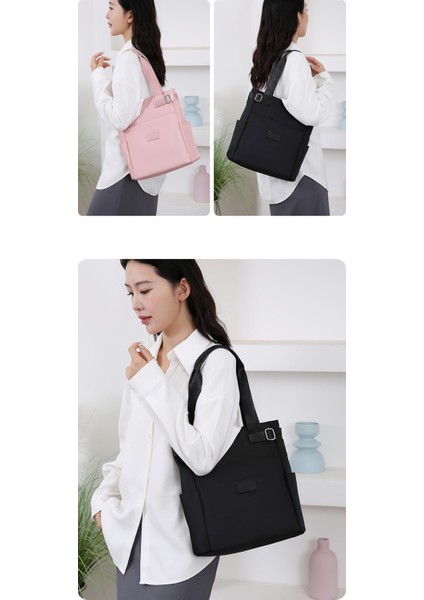 Omuz Çantası Çapraz Çanta Taşınabilir Yüksek Kaliteli Naylon Su Geçırmez Malzeme Basit Düz Renk Stili, Pembe (Yurt Dışından) fiyatları