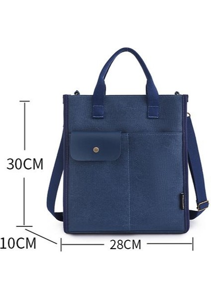 Omuz Çantası Çapraz Çanta Taşınabilir Yüksek Kaliteli Denim Malzeme Basit ve Popüler Stil, Siyah (Yurt Dışından) modelleri