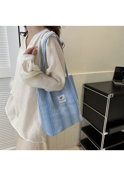 Omuz Çantası Çapraz Çanta Taşınabilir Yüksek Kaliteli Özel Konforlu Malzemeler Sokak Stili Kontrast Renkler, Mavi (Yurt Dışından) fiyatları