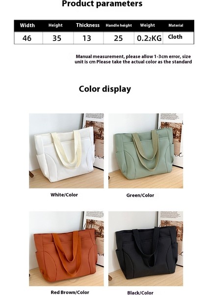 Omuz Çantası Çapraz Çanta Taşınabilir Yüksek Kaliteli Aşınmaya Dayanıklı Kumaş Malzemesi Kentsel Moda Stili, Siyah (Yurt Dışından) modelleri