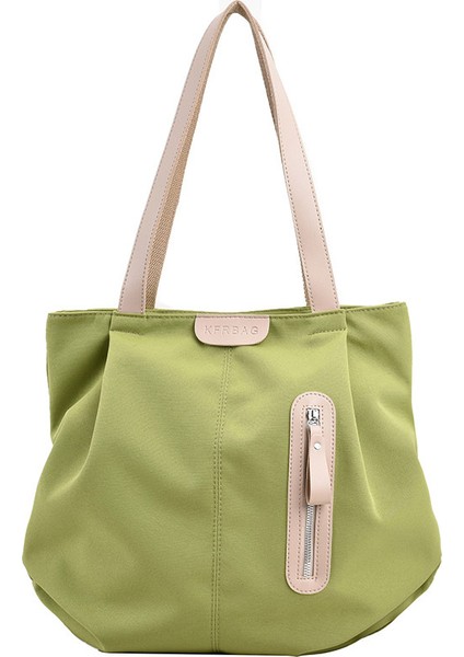 Omuz Çantası Çapraz Çanta Taşınabilir Yüksek Kaliteli Naylon Aşınmaya Dayanıklı Malzeme Kentsel Moda Stili, Yeşil (Yurt Dışından)