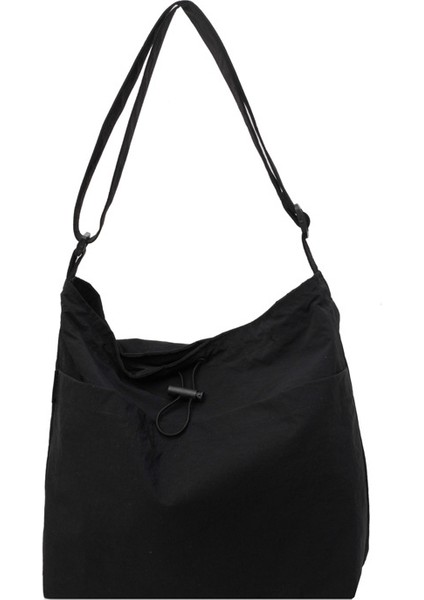 Omuz Çantası Çapraz Çanta Taşınabilir Yüksek Kaliteli Nefes Alabilen Naylon Malzeme Basit Günlük Stil , Siyah (Yurt Dışından)