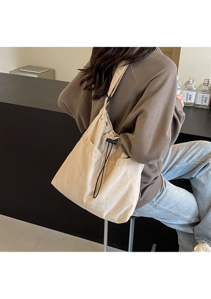 Omuz Çantası Çapraz Çanta Taşınabilir Yüksek Kaliteli Nefes Alabilen Naylon Malzeme Basit Günlük Stil , Siyah (Yurt Dışından) fiyatları