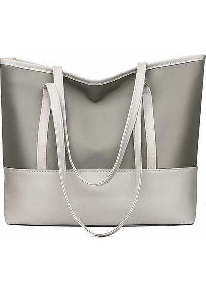 Omuz Çantası Çapraz Çanta Taşınabilir Yüksek Kaliteli Oxford Kumaş Malzemesi Zarif Düz Renk Stili, Gri (Yurt Dışından)