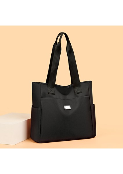 Omuz Çantası Çapraz Çanta Taşınabilir Yüksek Kaliteli Oxford Kumaş Malzemesi Zarif Stil, Siyah (Yurt Dışından)