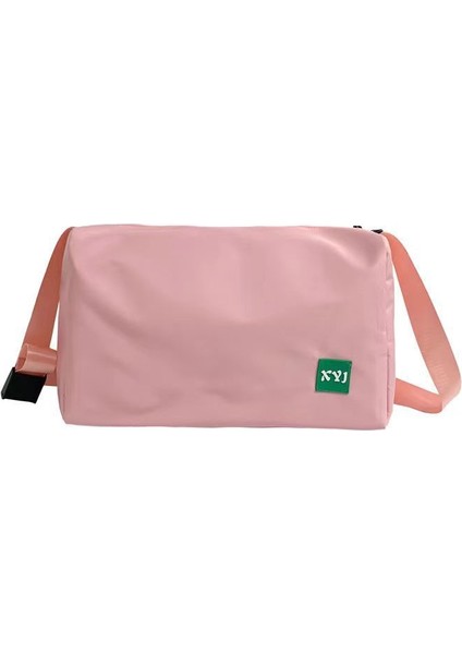 Omuz Çantası Çapraz Çanta Taşınabilir Yüksek Kaliteli Aşınmaya Dayanıklı Kanvas Kumaş Şehir Tarzı Küçük, Pembe (Yurt Dışından)