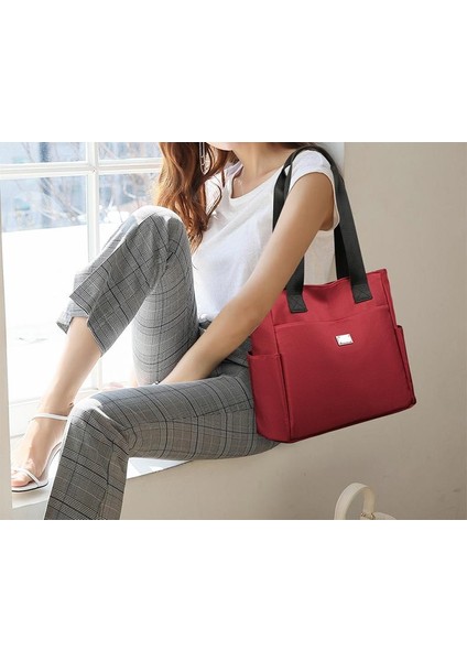 Omuz Çantası Çapraz Çanta Taşınabilir Yüksek Kaliteli Oxford Kumaş Malzemesi Zarif Stil, Mor (Yurt Dışından) fiyatları