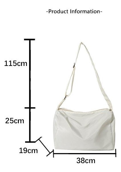 Omuz Çantası Çapraz Çanta Taşınabilir Yüksek Kaliteli Pürüzsüz Naylon Malzeme Düz Renk ve Basit Stil, Mavi (Yurt Dışından) modelleri