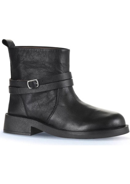 Siyah Deri Kadın Topuklu Bot 01WD3901 01WD3901 fiyatları