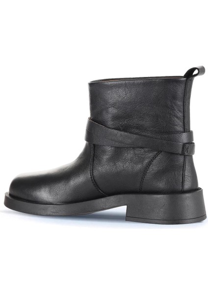 Siyah Deri Kadın Topuklu Bot 01WD3901 01WD3901 fırsatları