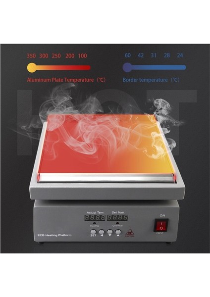 Pcb Alt Isıtıcı - Dijital Sıcak Plaka Sabit Sıcaklık Lehimleme Istasyonu 150X150MM