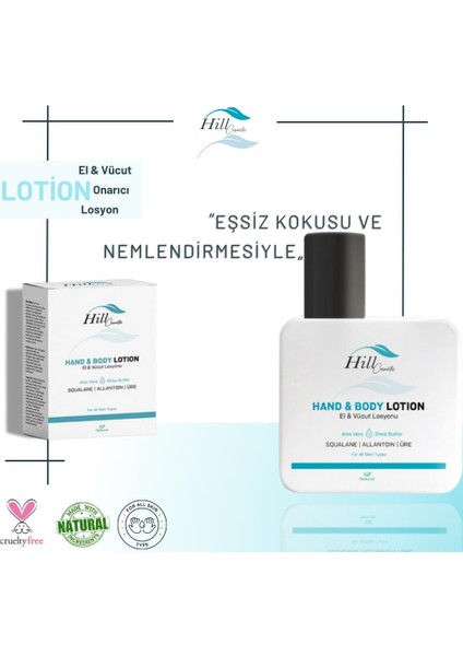 El & Vücut Onarıcı Losyon Hand & Body Lotion Üreli Krem