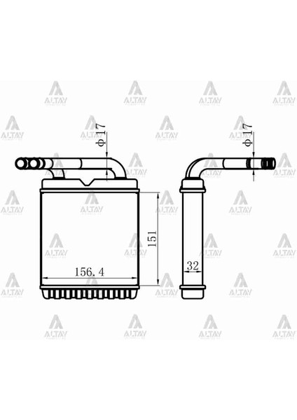 Kalorifer Radyatör Mitsubishi L-300 90-08 Brazıng MB360948