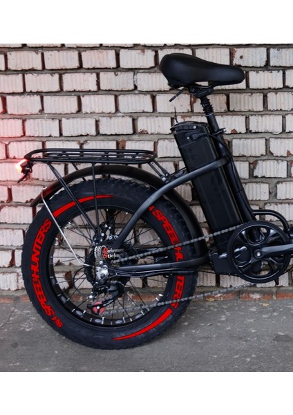 Elektrikli Bisiklet Speedhunters + Şerit Lastik Yazısı Lastik Sticker E-Bike Lastik Stikeri 8 Adet Kırmızı fiyatları