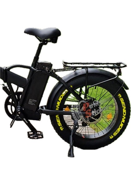 Elektrikli Bisiklet Send Nudes Lastik Yazısı 8adet Lastik Sticker Rks E-Bike Lastik Stikeri Sarı