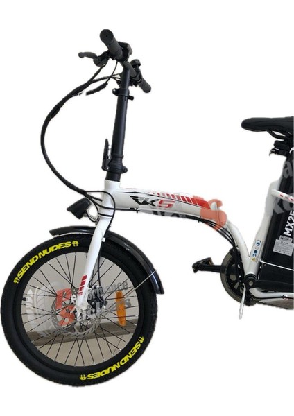 Send Nudes Elektrikli Bisiklet Lastik Yazısı 8Adet Lastik Sticker Rks E-Bike Lastik Stiker Sarı