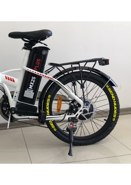 Send Nudes Elektrikli Bisiklet Lastik Yazısı 8Adet Lastik Sticker Rks E-Bike Lastik Stiker Sarı