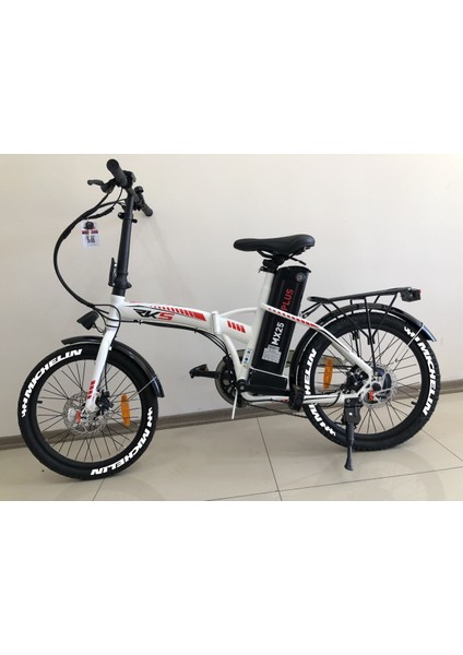 Michelin + Bayrak Elektrikli Bisiklet Lastik Yazısı 8 Adet Rks E-Bike Lastik Sticker Lastik Stikeri