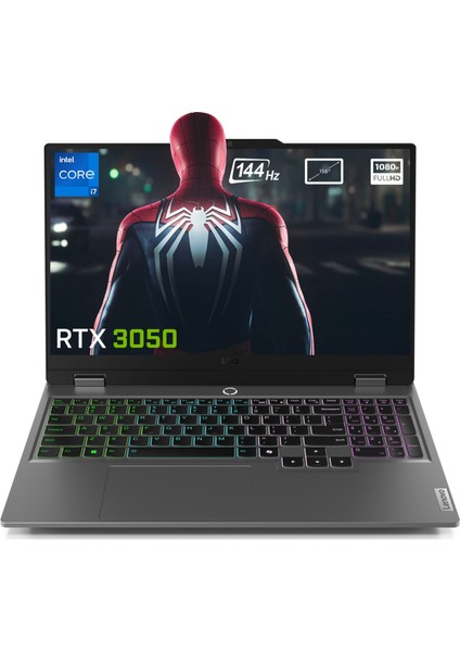 Loq 15IRX9 Intel Core I7 13650HX 32GB 1tb SSD Rtx 3050 6gb (95W) 15.6" 144Hz Fhd Freedos Taşınabilir Bilgisayar 83DV00HSTRN3