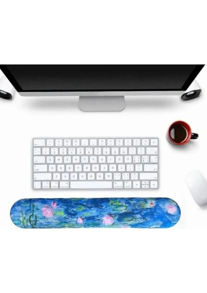 Desenli Ergonomik Oyuncu Gaming Mouse Pad ve Bilek Desteği Set