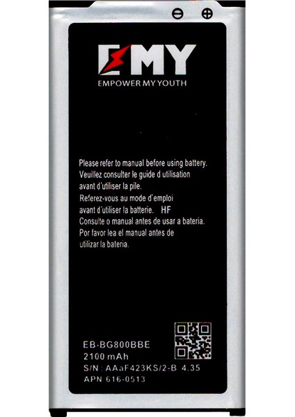 Samsung Galaxy S5 Mini G800 Uyumlu Emy Batarya