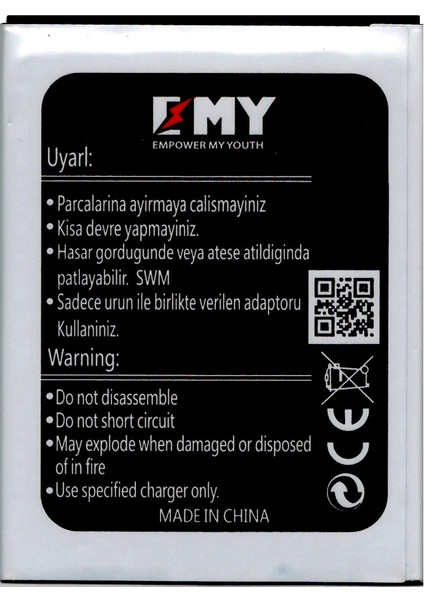 Vestel Venus V3 5580 Uyumlu Batarya fiyatları