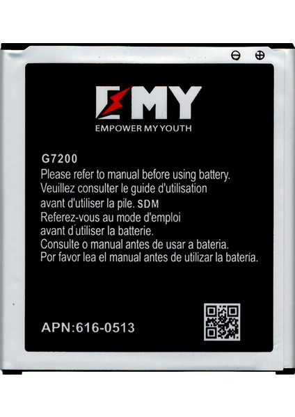 Samsung Galaxy Grand Max G7200 Uyumlu Emy Batarya