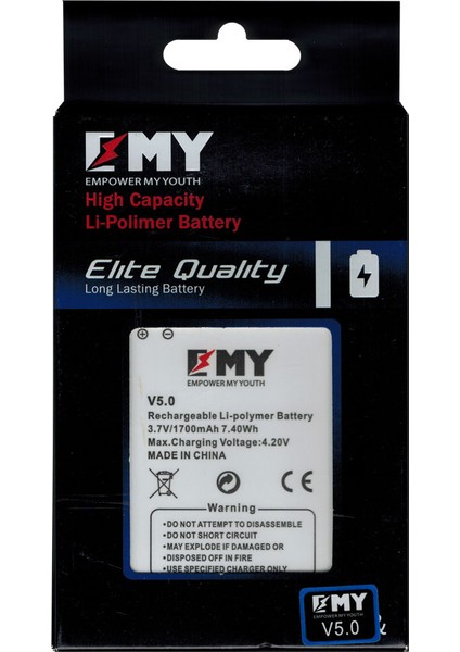 Vestel Venus 5.0 V Uyumlu Emy Batarya modelleri