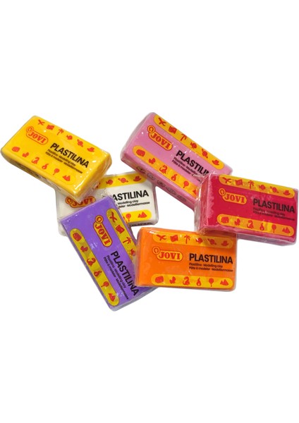 Plastilina 6 Renk Kurumayan Oyun Hamuru 50g x 6