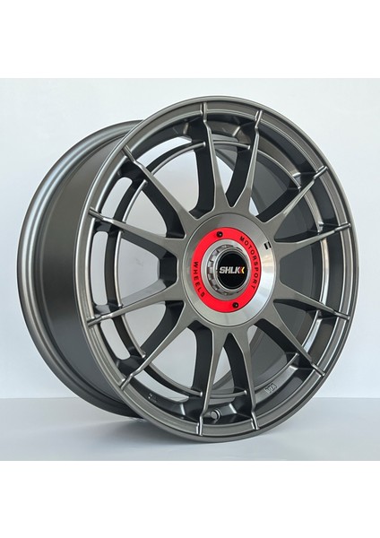 16 Inç 4X100 Oz Motorsport Clio Symbol Civic Uyumlu Gun Metal Jant Modeli Honda Renault (4 Adet)