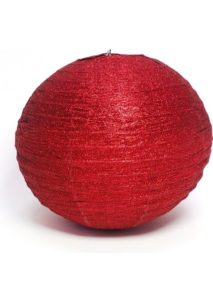 Japon Feneri Simli Kırmızı 30 cm