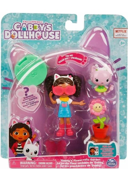 1074214 Gabbys Dollhouse Kitty Çiçek Bahçesi Oyun Seti