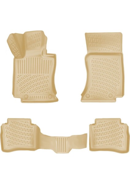 Rizline Mercedes E Serisi W214 2023 Sonrası Bej 3D Havuzlu Paspas