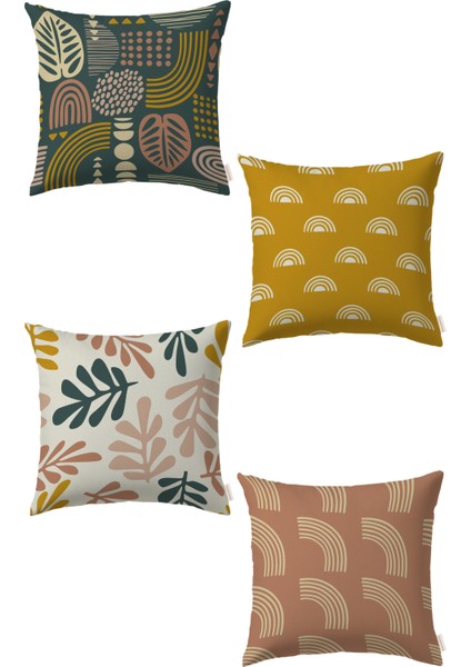 Çiçek 4’lü Kırlent Kılıf Ds1