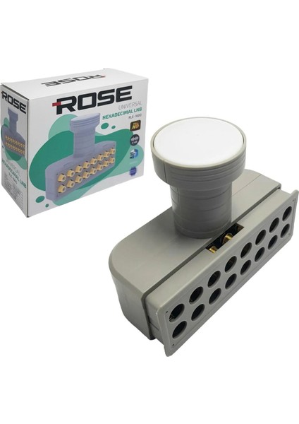 Rose RLE-1600 16 Çıkışlı 0.1 Db Full Hd 4K Lnb Universal Hexademical On Altılı Lnb Apartman Tipi