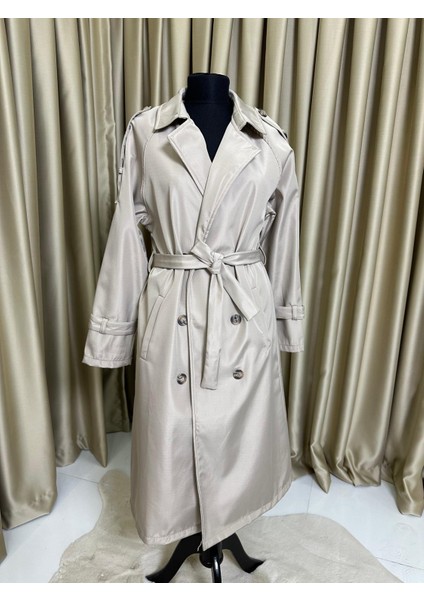 Belden Bağlamalı Trençkot