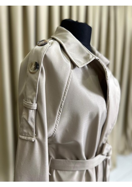 Belden Bağlamalı Trençkot modelleri