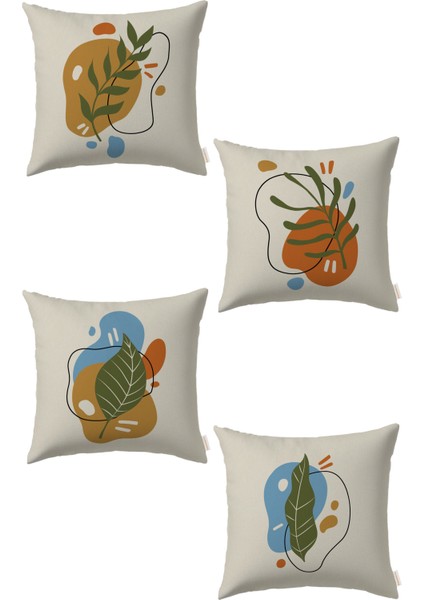 Çiçek 4’lü Kırlent Kılıf Ds5