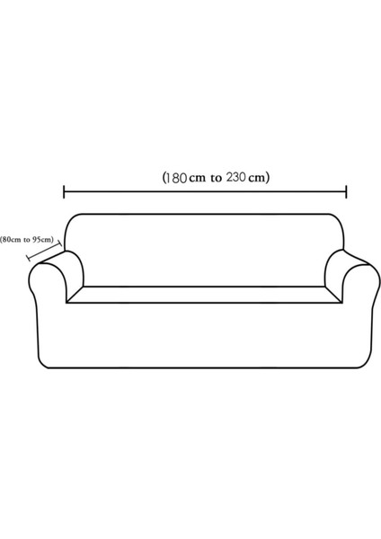 Btf Home Likrali Esnek 3 Kişilik Koltuk Örtüsü Streç Lastikli Çekyat kanepe örtüsü Kanepe Kılıfı