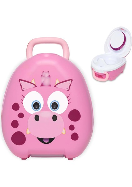 My Carry Potty-Pink Dragon-Pembe