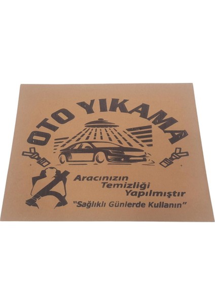 Oto Kağıt Paspas Kraft, Dayanıklı Oto Yıkama Kağıt Paspas 135 Gram 500 Adet
