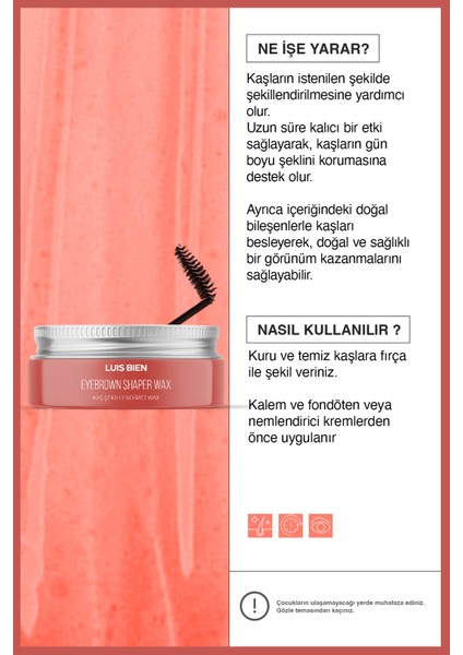 Kaş Şekillendirici Wax 50 ml