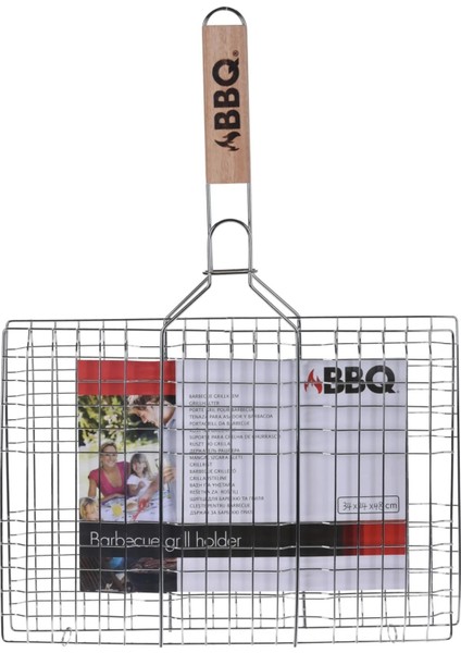 Mangal Izgarası Dikdörtgen Ahşap Saplı 24*34 Cm 382GR